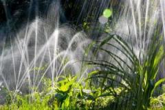 sprinklers running after a repair job